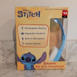 Disney Stitch Blue and White Over-Ear Headphones